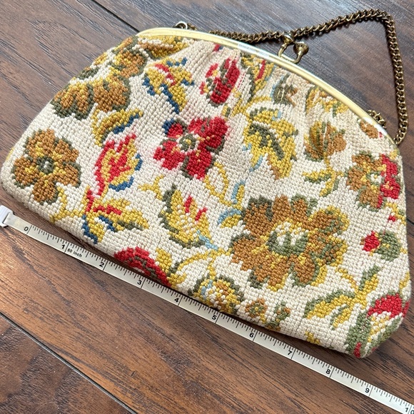 Vintage Needlepoint Hinged Purse - Picture 5 of 5